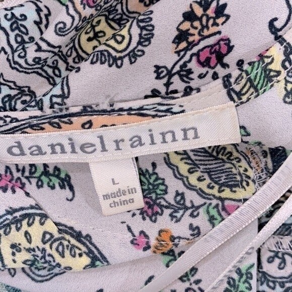 Daniel Rainn floral sleeveless top size large - Picture 4 of 7